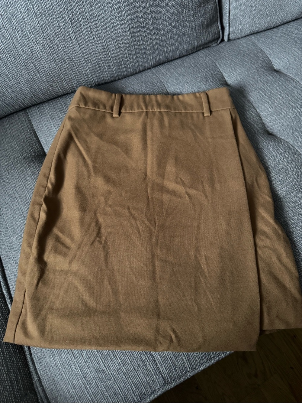 RW&CO. Camel Belted Mini Skirt
